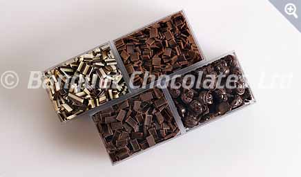 Decorative Chocolate Squares from Banquet Chocolates